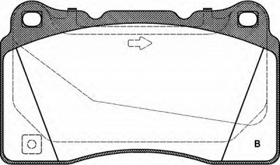 OPEN PARTS bpa066632 -  Комплект тормозных колодок, дисковый тормоз